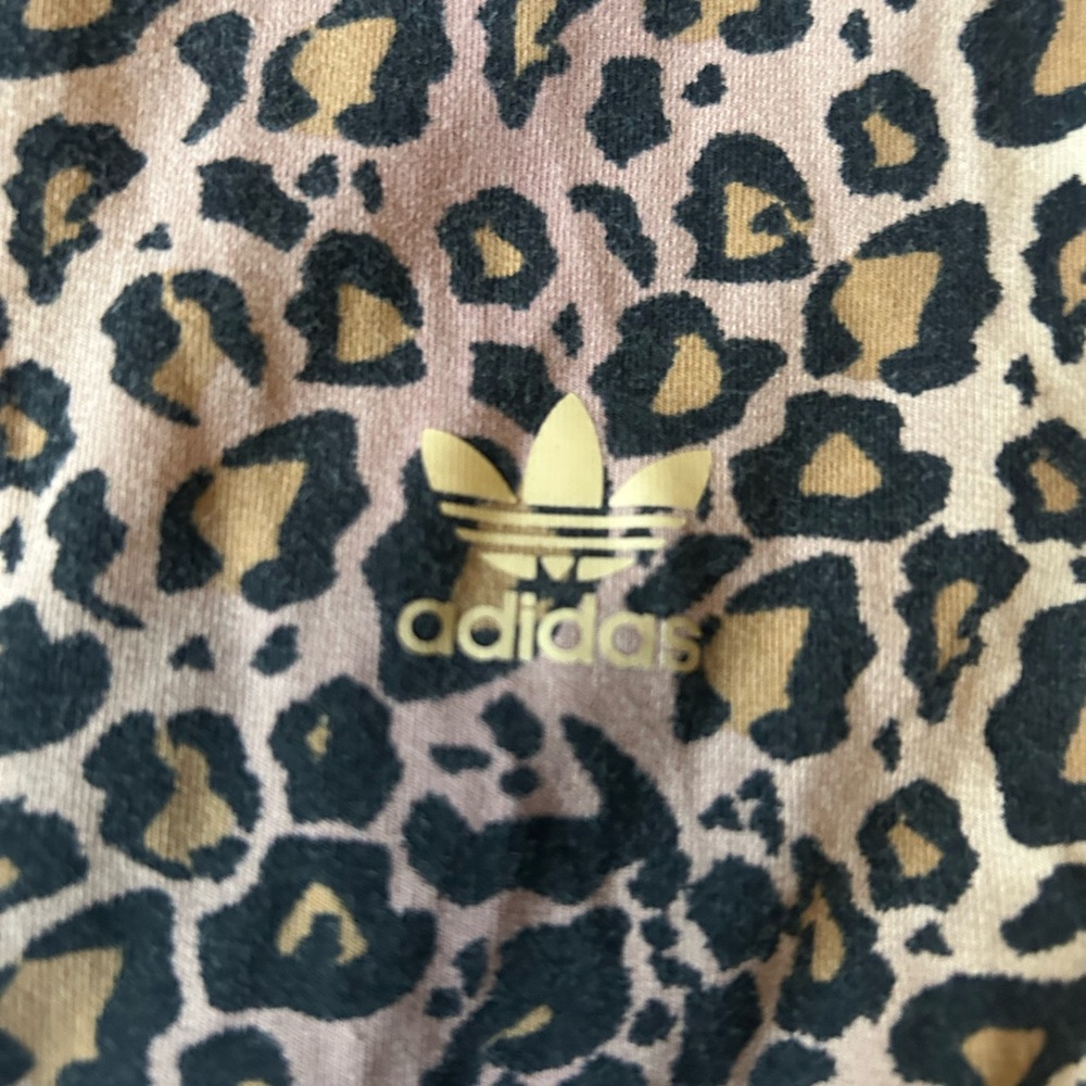 Adidas Animal Print Leggings Sporty Streetwear Women’s Size Small - Picture 2 of 7